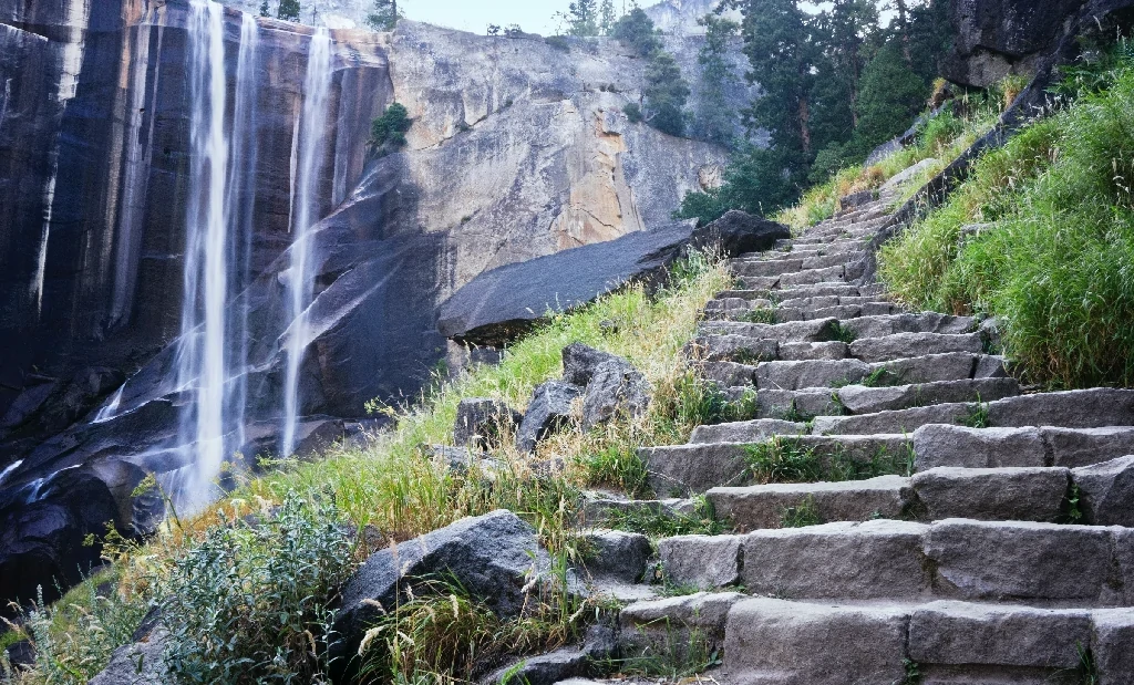 36 Best Places to Visit in the USA During Summer: Your Ultimate Travel Guide 6 The Vernal Falls Near the Mist Trail, Yosemite National Park
